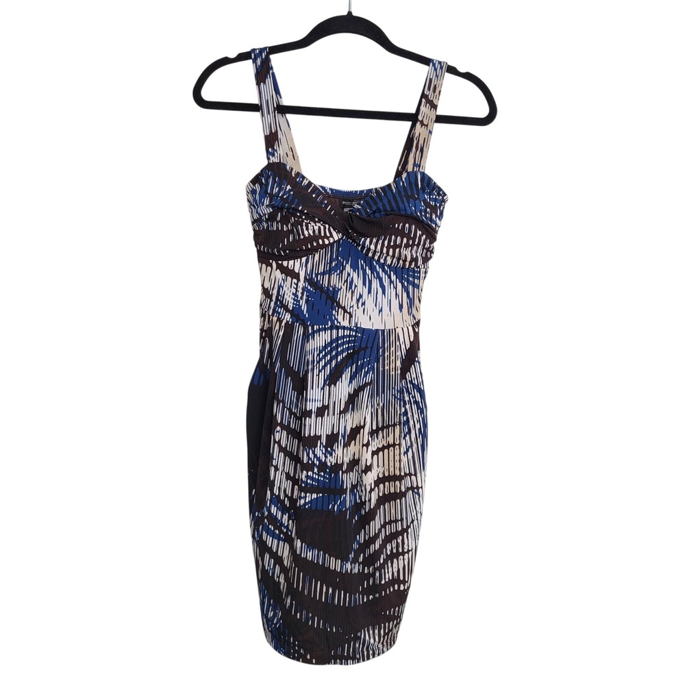 VTG Y2K‎ Bisou Bisou Michele Bohbot Babydoll Mini Clubwear Dress Blue Empire